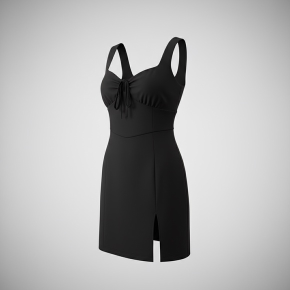 Elegant Black Sleeveless Dress - Picture 1 of 4